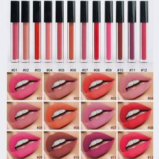 Town Huda Beauty Swiss Smudge Proof Non Transfer Liquid Matte Lipstick For Women / Girls