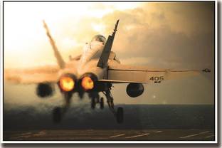 Fighter plane taking off Fine Art Paper Print Poster Fine Art Print