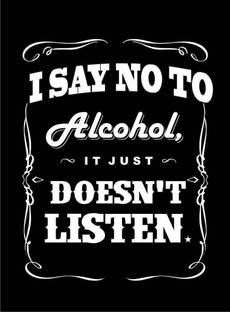 I Say No To Alcohol ON FINE ART PAPER HD QUALITY WALLPAPER POSTER Fine Art Print