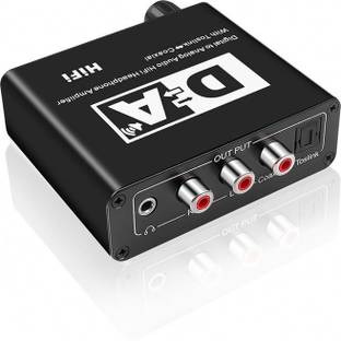 Tobo HIFI DAC Amp Digital To Analog Audio Converter Decoder 3.5mm AUX RCA Amplifier Media Streaming Device