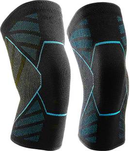 Leosportz 2 Pack Knee Brace, Compression Sleeve Support Unisex, Running,Gym, Hiking Knee Support