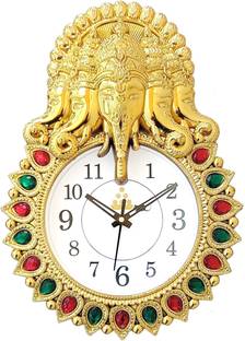 GrabBasket Analog 33 cm X 24 cm Wall Clock