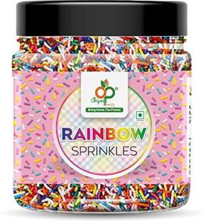 Organic Purify Rainbow Sprinkles for Cake Decoration (Confeito Rainbow Vermicelli Sprinkles) Sprinkles