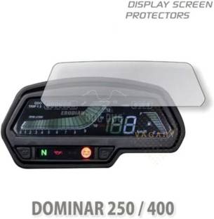 Vagary Tempered Glass Screen Protector For Bajaj Dominar 250/ 400 cc Bike Crash Guard