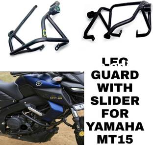 Aklin Boky LEG GUARD WITH SLIDER FOR YAMAH MT15 Bike Crash Guard