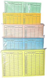 JSMSH Paper Attendance Card for Daily Payroll Wages Workmans