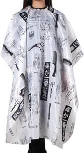 Uniqon Printed Unisex Nylon Hair Cutting Sheet Hairdressing Gown Cape Barber Cloth Makeup Apron
