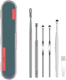 FOZZBY 6Pcs Ear Pick Earwax Removal KitEar Cleansing Tool Set Ear Curette Ear WaxSpring
