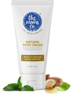 The Moms Co. Natural Foot Cream with Vitamin E, Peppermint & Argan Oil|Swollen Ankle & Feets