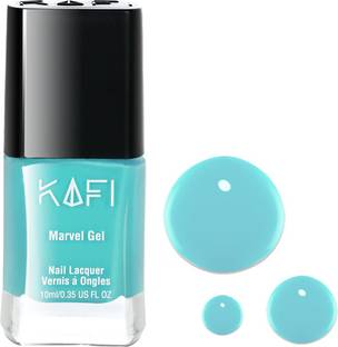 KAFI Gel Nail Polish- Long lasting, Non Toxic, High Shine, Vegan, 10-Free Formula, SalonPro - (Light Blue) Sea You Soon