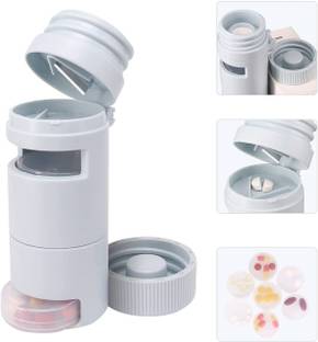 Healthcave Tablet Cutter 9 in 1|Cutter |Crusher |7 days Tablet Storage Easy to Carry Manual Pill cutter/Crusher/Storage