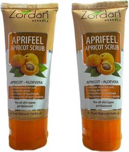 ZORDAN Herbals Appifeel Apricot Scrub Apricot-Aloevera 60g (Pack of 3) Scrub