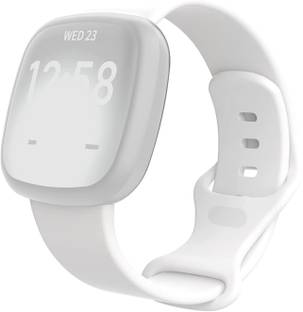 Senix Soft Silicone Adjustable Strap Band Compatible with Fitbit Sense/Fitbit Versa 3 Smart Watch Strap