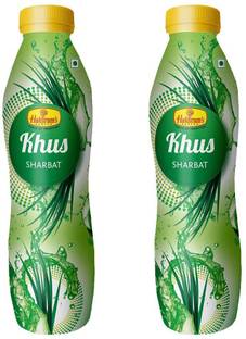 Haldiram's Nagpur Khus Sharbat (Pack of 2) (750ml*2) Khus