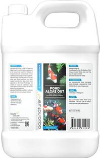 Aquanature Pond Algae Out Stops Alage Growth For Ponds (1Ltr) Aquarium Tool