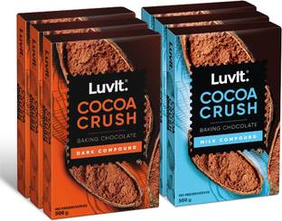 LuvIt Cocoa Crush - Milk & Dark Compound Bars | Perfect for Baking, Frosting, Bars