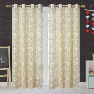 Fabrilia 152 cm (5 ft) पर्दा (2  का पैक)