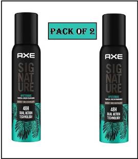 AXE MYSTERIOUS BODY DEODORANT 0 % GAS EACH 122 ML 2- SET Perfume Body Spray  -  For Men