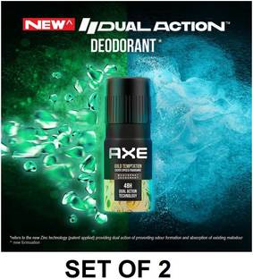 AXE GOLD TEMPTATION (BODY SPRAY DEODORANT) 250 ML SET OF 2 Body Spray  -  For Men