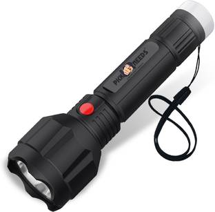 Pick Ur Needs Dual Mode Power Full Led Rechargeable Torch Up to 400 Meter Range With Back Light Small Led Torch 4 hrs Torch Emergency Light