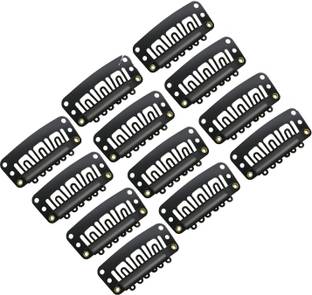 BBY2YNG Metal Hair Extensions Clip DIY Snap-Comb U Shape Wig Clips Hair Attachment Clips Hair Pin