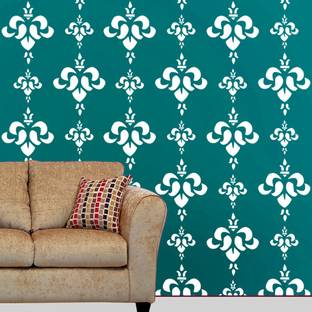 Decor now Size : ( 16-inch x 24-inch) S-019 Reusable DIY Wall Stencil Painting for Home Decoration PVC, Stencil Stencil