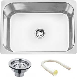 EVANEX 24 " x 18 " x 9 " Square 304 Grade Stainless Steel Kitchen Sink Vessel Sink