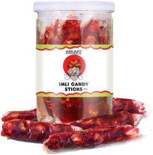 HARIBAS Khatti Meethi Imli Candy Sticks 250G | Tamarind Candy Sticks | Easy to Store Jar Khatti, Meethi Sour Candy