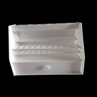 EXCLIQ Micropipette Stand for 6 Pipettes with Drawer And Test Tube Holder Plastic Test Tube Rack