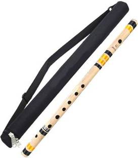 MAGA MART Scale C Sharp Natural With Carry Bag 19 inches 7 Hole Flute (48.26 cm) Bamboo Flute