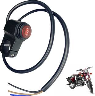 Dhe Best Bike Fog Lamp/Head Handlebar Mount 2 Way Switch for Classic Chrome Handle Bar