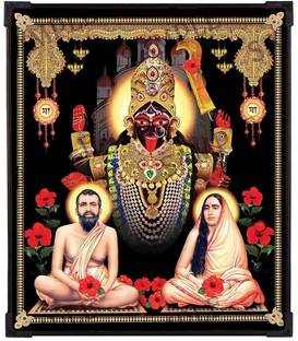 FURNATO Home Decor | UV Coated MDF Of Ramakrishna Sarada Devi Picture Painting Digital Reprint 7 inch x 6 inch Painting