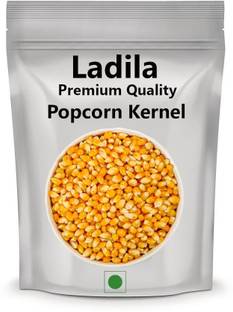 Ladila Natural Popcorn Kernels | Unpopped Popcorn Seeds |Original Makkai Seeds 1kg Popcorn