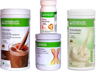 HERBALIFE FORMULA 1 CHOCOLATE PROTIEN 200 AFRESH ENERGY DRINK PEACH SHAKEMATE MILK 500 Plant-Based Protein