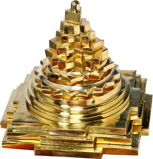 aalayam selveer Meru Shri Yantra Brass Original | Premium Meru Shree Yantra | Maha Meru Decorative Showpiece  -  6.35 cm