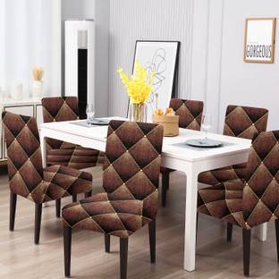 DECORIAN Polycotton Geometric 1 Seater Chair Cover