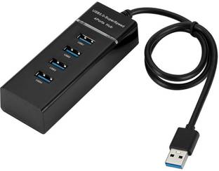 Etake 4 Port USB HUB 3.0 Usb Hub For Pendrive, Mouse, Keyboard, Printer, PC, Laptop USB Adapter