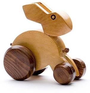Revcoz Wooden Rabbit Toy for Baby 0-3 Yrs with Wire
