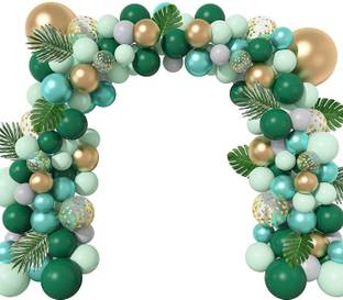 R G ACCESSORIES Solid Jungle book balloon Garland kit 104pcs for birthday, wedding decoration Balloon