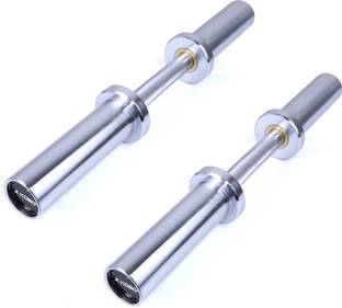 KOBO Olympic Dumbbell Rod Adjustable for 50 mm Olympic Plates (1 PAIR) (IMPORTED) Weight Lifting Bar