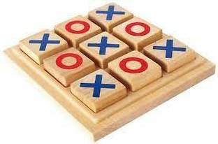 BKDT Marketing Tic Tac Toe Wooden Educational Board Game Brain Teaser for Kids Educational Board Games