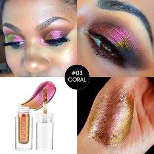 Beili DE'LANCI Liquid Glitter Eyeshadow Long Lasting Multicolor Shifting - CORAL