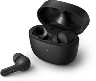 PHILIPS TAT2206BK True Wireless (TWS Earbuds) with IPX4 splash-proof, 18hours Playtime Bluetooth