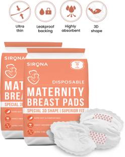 SIRONA Super Soft, Ultra Thin & Special 3D Shape Disposable Maternity Nursing Breast Pad