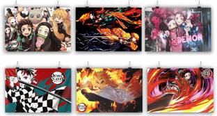 (Demon Slayer A4 Combo Pack of 6) 106 Paper Print