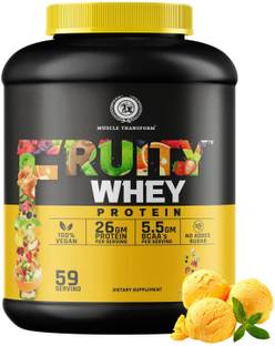 Muscle Transform Fruity Whey Protein For High Muscle Growth, Weight Management & Lean Muscle Mass Whey Protein