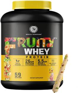 Muscle Transform Fruity Whey Protein For High Muscle Growth, Weight Management & Lean Muscle Mass Whey Protein