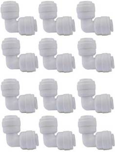 cm enterprises CM Elbows Connectors Two Side 1/4 inch push fit (pack of 12) Tap Mount Water Filter