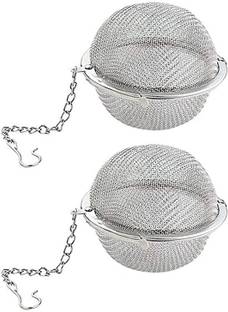 TOMATUS Tea Infuser Ball Reusable Extended Chain Hook for Loose Leaf Tea Spices (Large) Tea Strainer