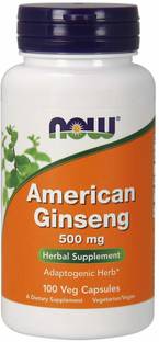 Now Foods American Ginseng, 500 mg, 100 Veg Capsules